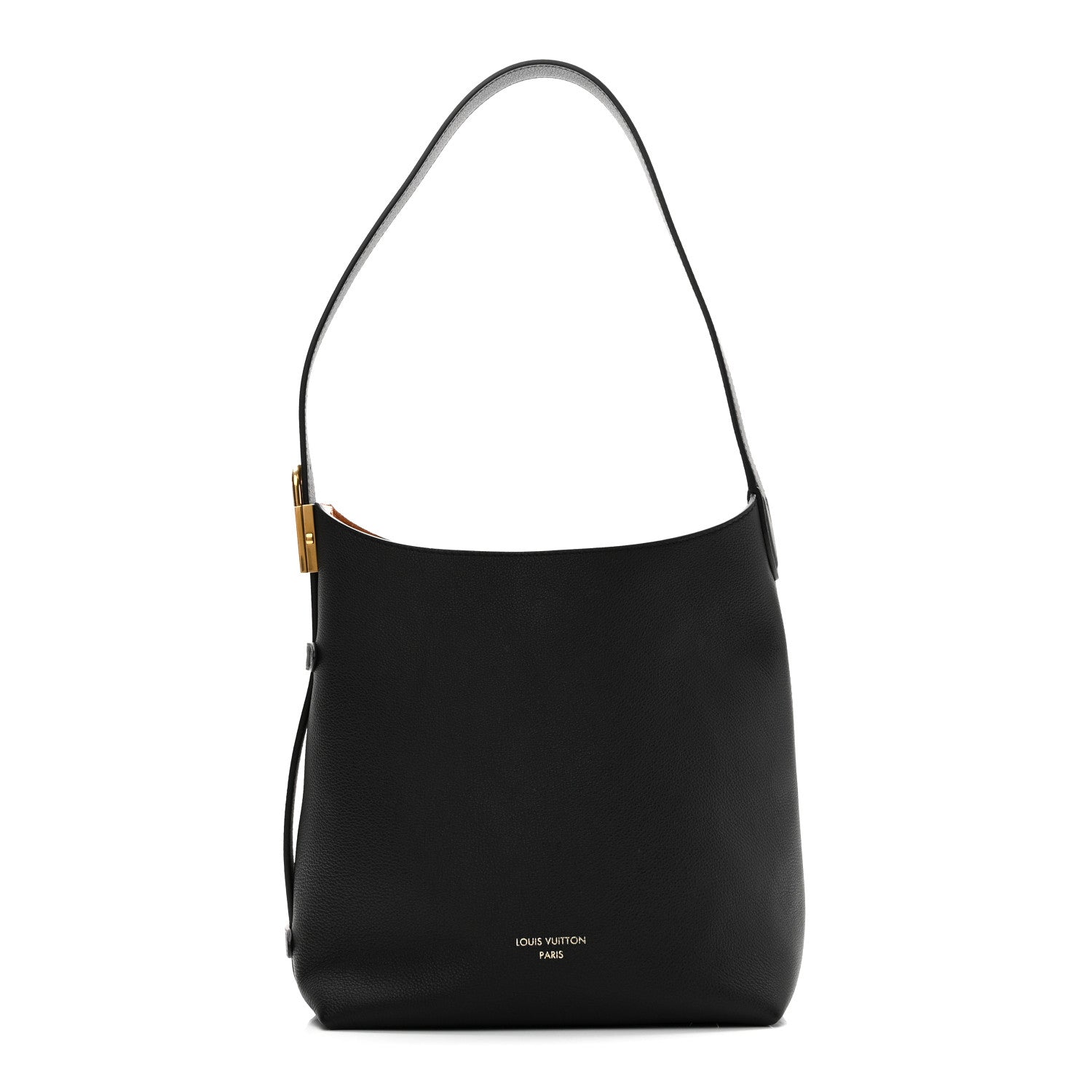Louis Vuitton Grained Calfskin Low Key Hobo PM Black 1 of 11