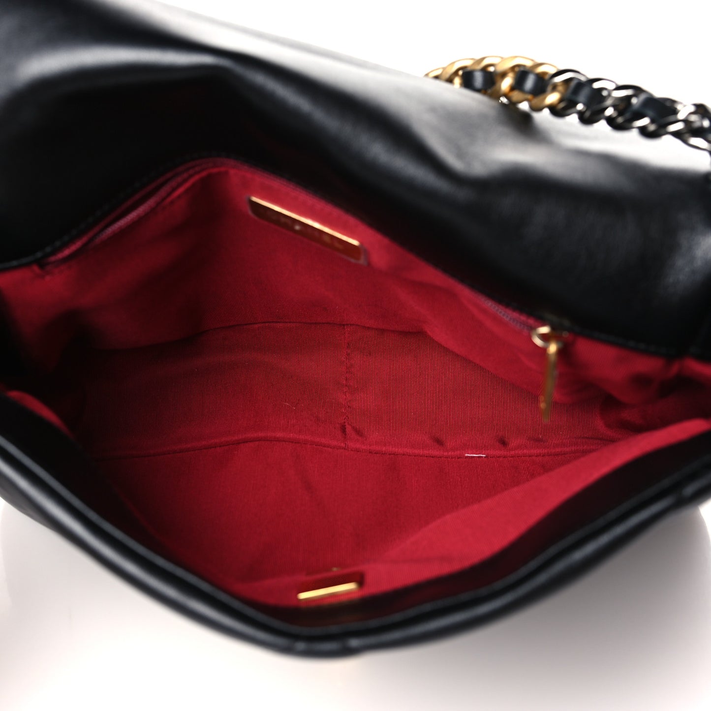 Lambskin Quilted Large Chanel 19 Flap Black