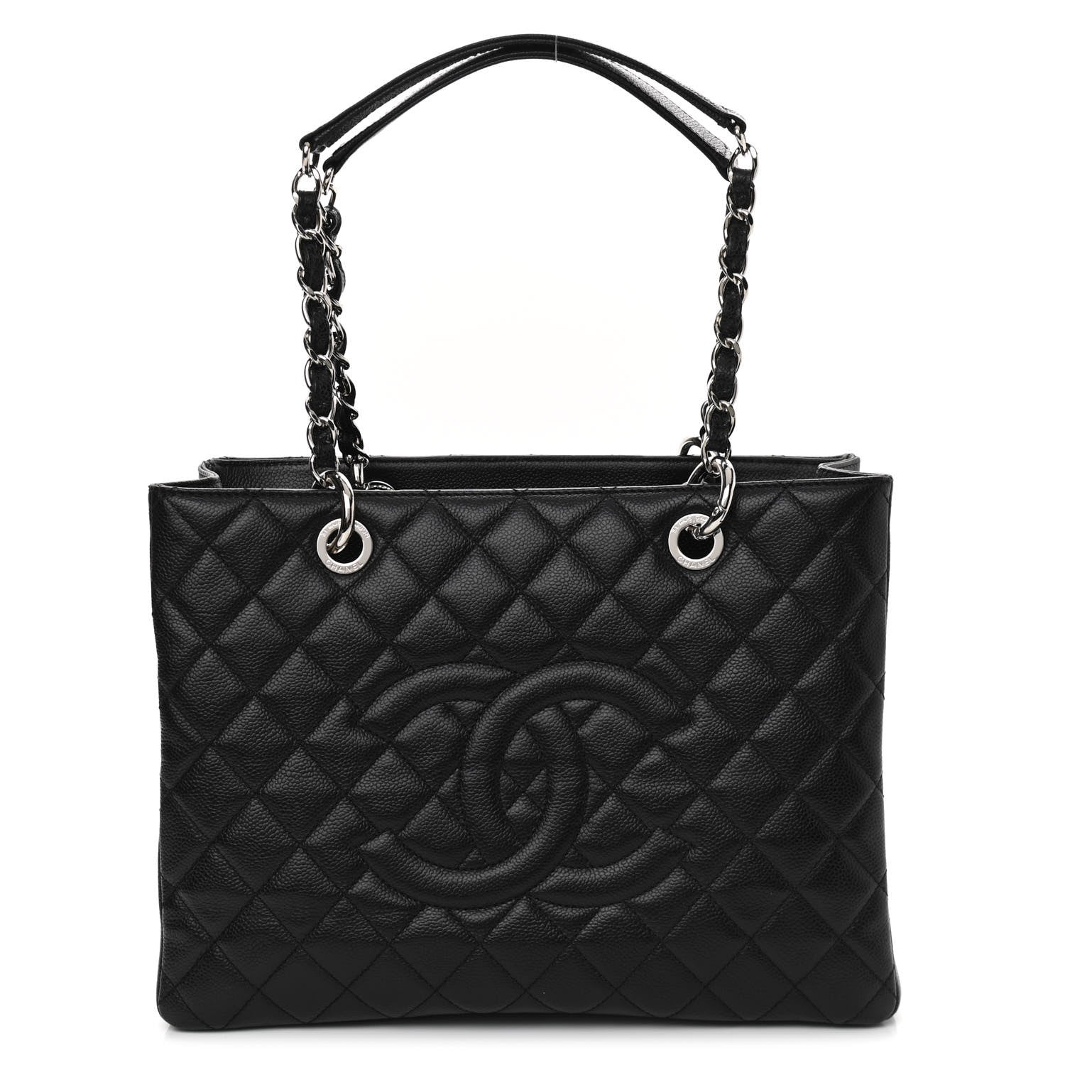 Chanel Caviar Quilted Grand Shopping Tote GST Black 1 of 10