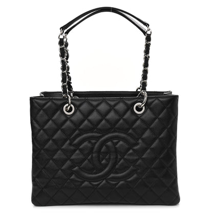 Chanel Caviar Quilted Grand Shopping Tote GST Black 1 of 10