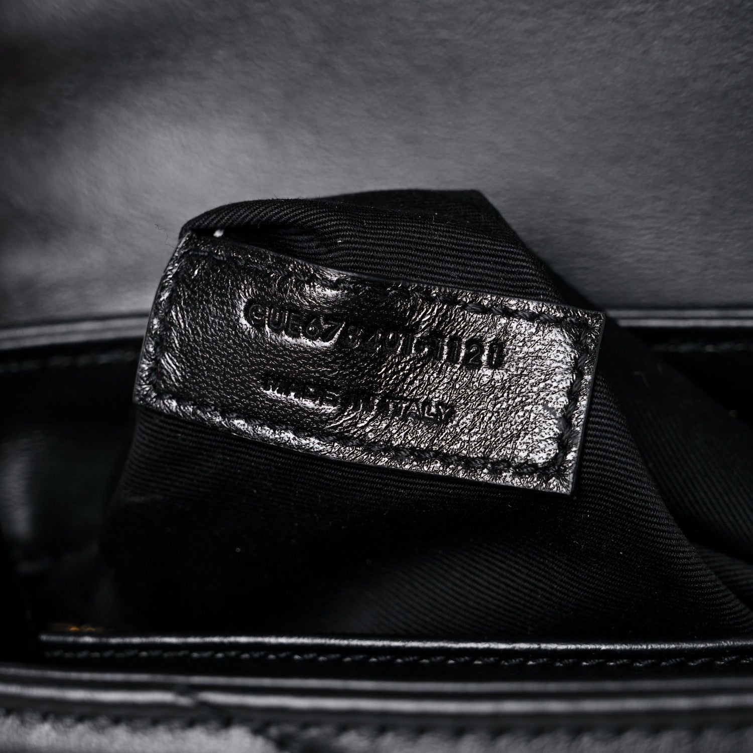Saint Laurent Calfskin Y Quilted Monogram Toy Loulou Crossbody Bag Black 8 of 12