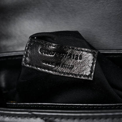 Saint Laurent Calfskin Y Quilted Monogram Toy Loulou Crossbody Bag Black 8 of 12