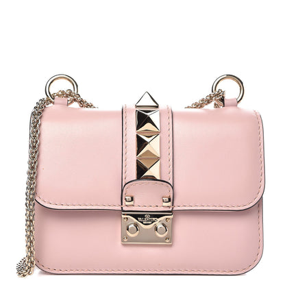 Valentino Garavani Vitello Mini Glam Lock Rockstud Flap Water Rose 1 of 6