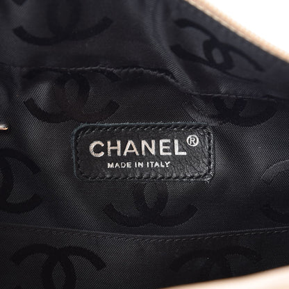 Chanel Calfskin Quilted Large Cambon Multipocket Reporter Beige Black 6 of 16