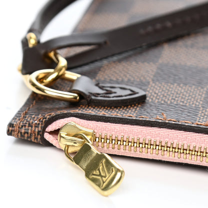 Louis Vuitton Damier Ebene Neverfull MM GM Pochette Rose Ballerine 8 of 10