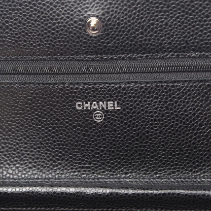 Chanel Caviar Quilted Wallet On Chain WOC Black 6 of 12