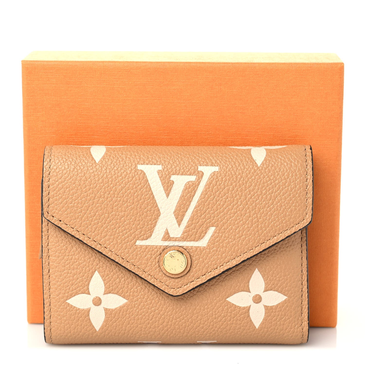 Louis Vuitton Empreinte Monogram Giant Victorine Wallet Arizona Creme 7 of 7