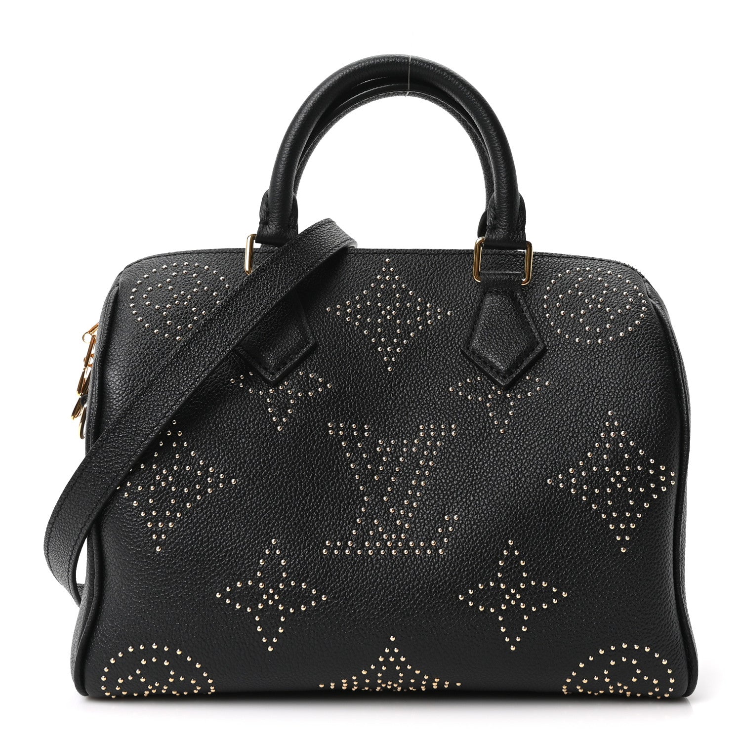 Louis Vuitton Empreinte Monogram Giant Studded Speedy Bandouliere 25 Black 1 of 9