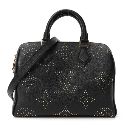 Louis Vuitton Empreinte Monogram Giant Studded Speedy Bandouliere 25 Black 1 of 9
