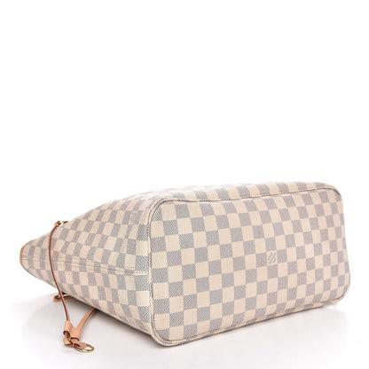 Louis Vuitton Damier Azur Neo Neverfull MM Rose Ballerine 5 of 9