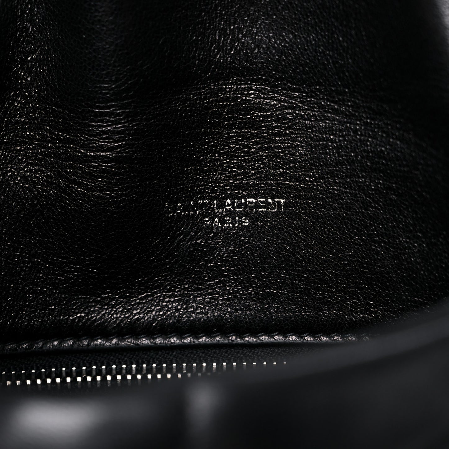 Lambskin Quilted Toy Loulou Puffer Monogram Chain Satchel Black