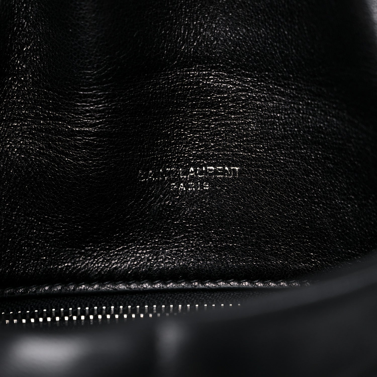 Saint Laurent Lambskin Quilted Toy Loulou Puffer Monogram Chain Satchel Black 6 of 12