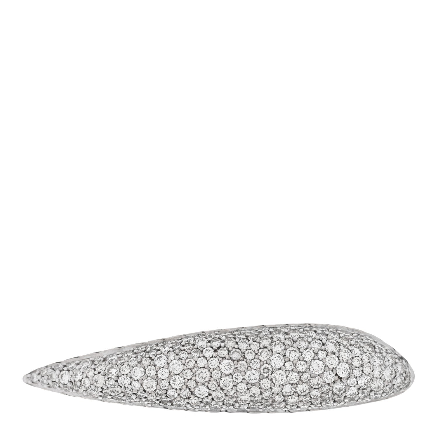 John Hardy Sterling Silver Diamond Classic Chain Two Finger Ring 54 7 1 of 5