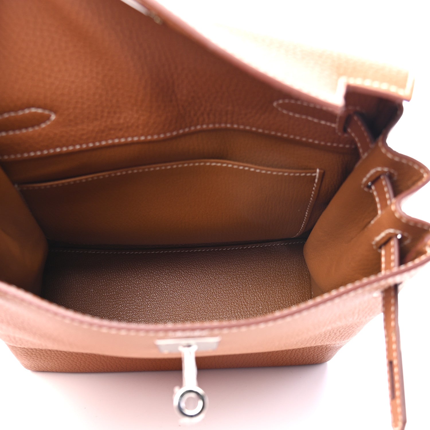 Hermes Taurillon Clemence Kelly Ado Backpack Gold 5 of 10
