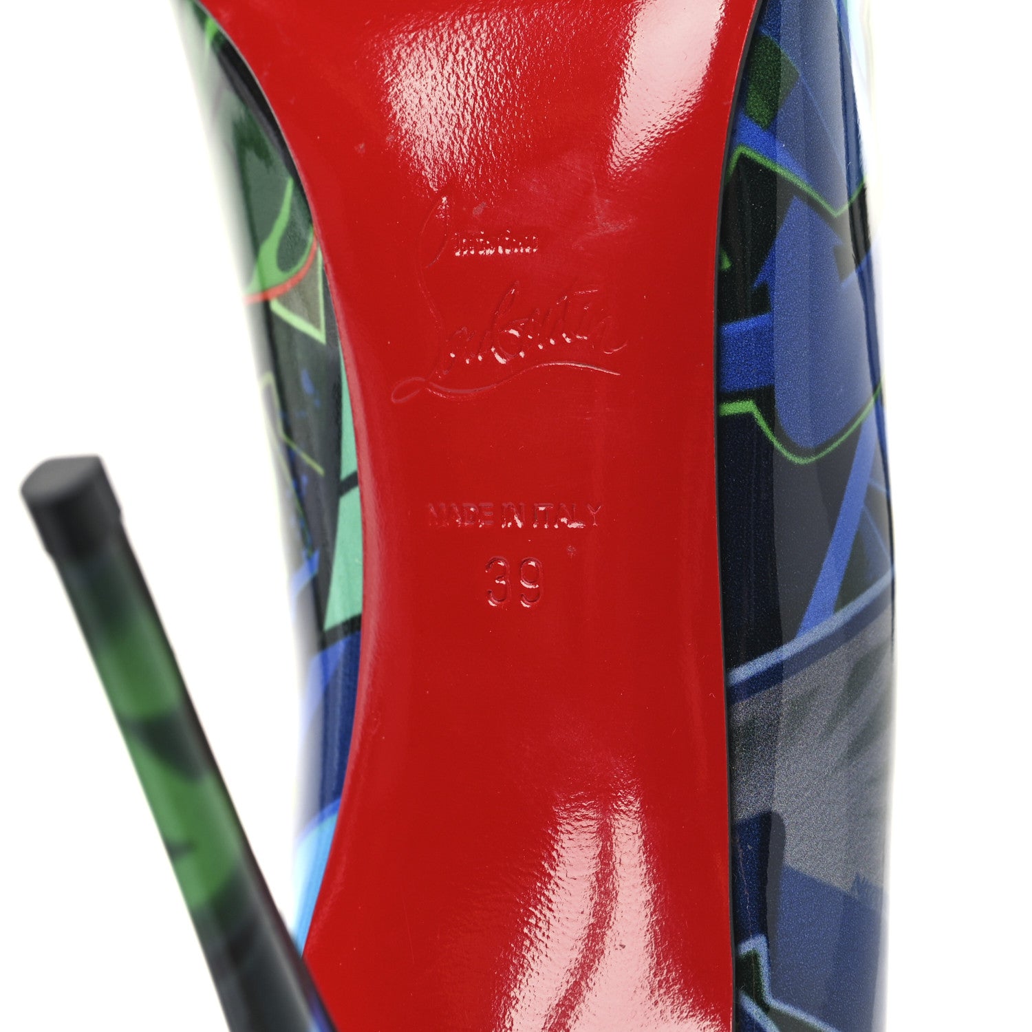 Christian Louboutin Patent Metrograf Pigalle Follies 100 Pumps 39 Multicolor 7 of 9