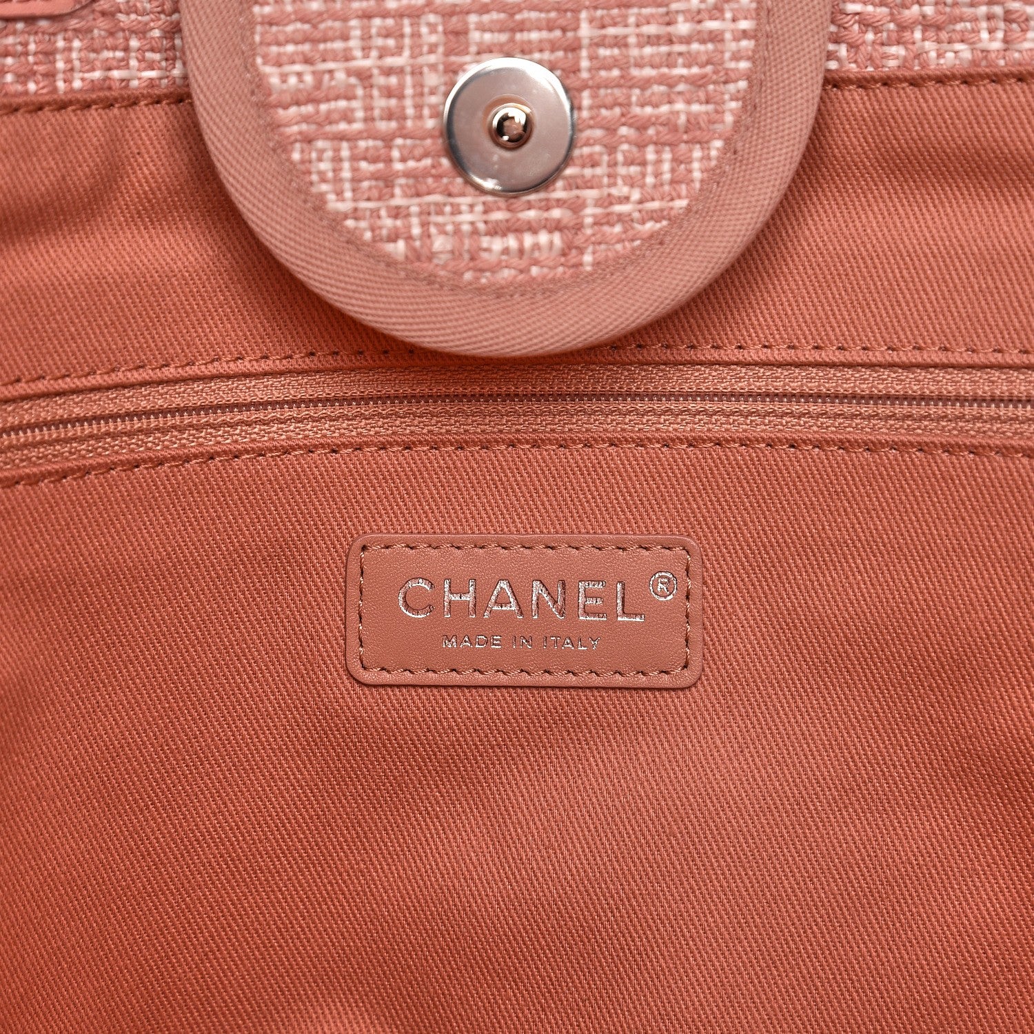 Chanel Canvas Large Deauville Tote Pink 8 of 8