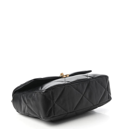 Chanel Lambskin Quilted Large Chanel 19 Flap Black 4 of 10