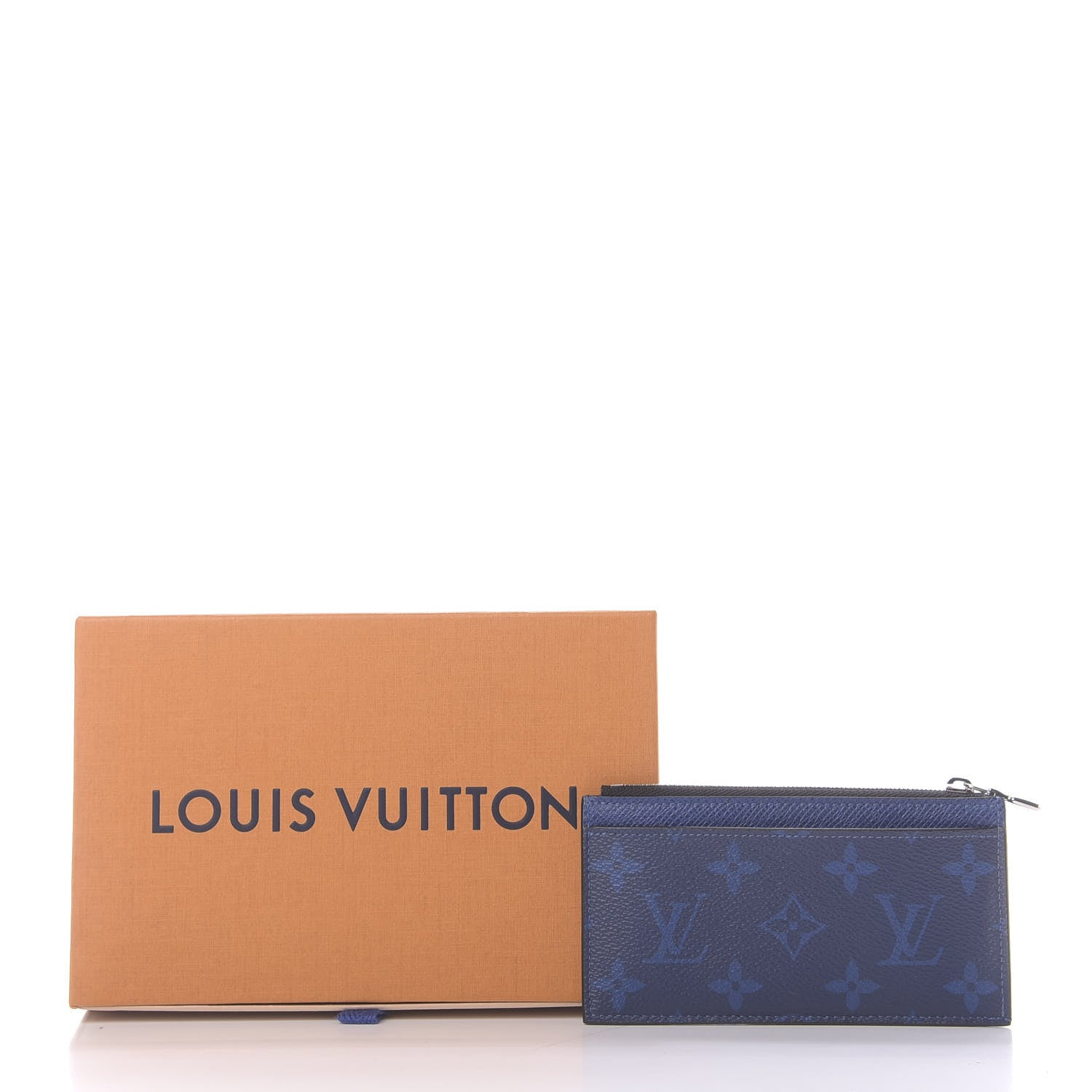 Louis Vuitton Monogram Taiga Coin Card Holder Cobalt 10 of 10