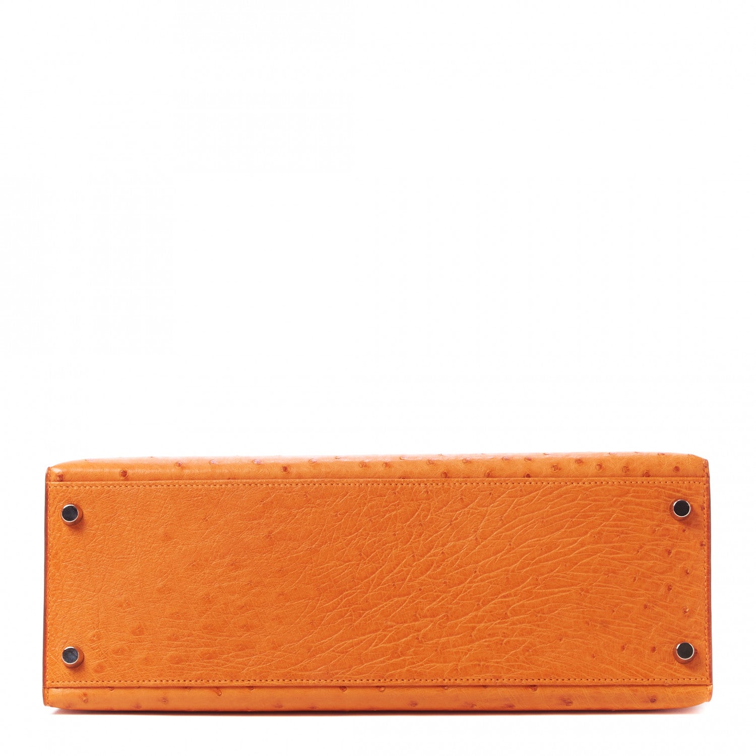 Hermes Ostrich Kelly Sellier 32 Orange 5 of 35