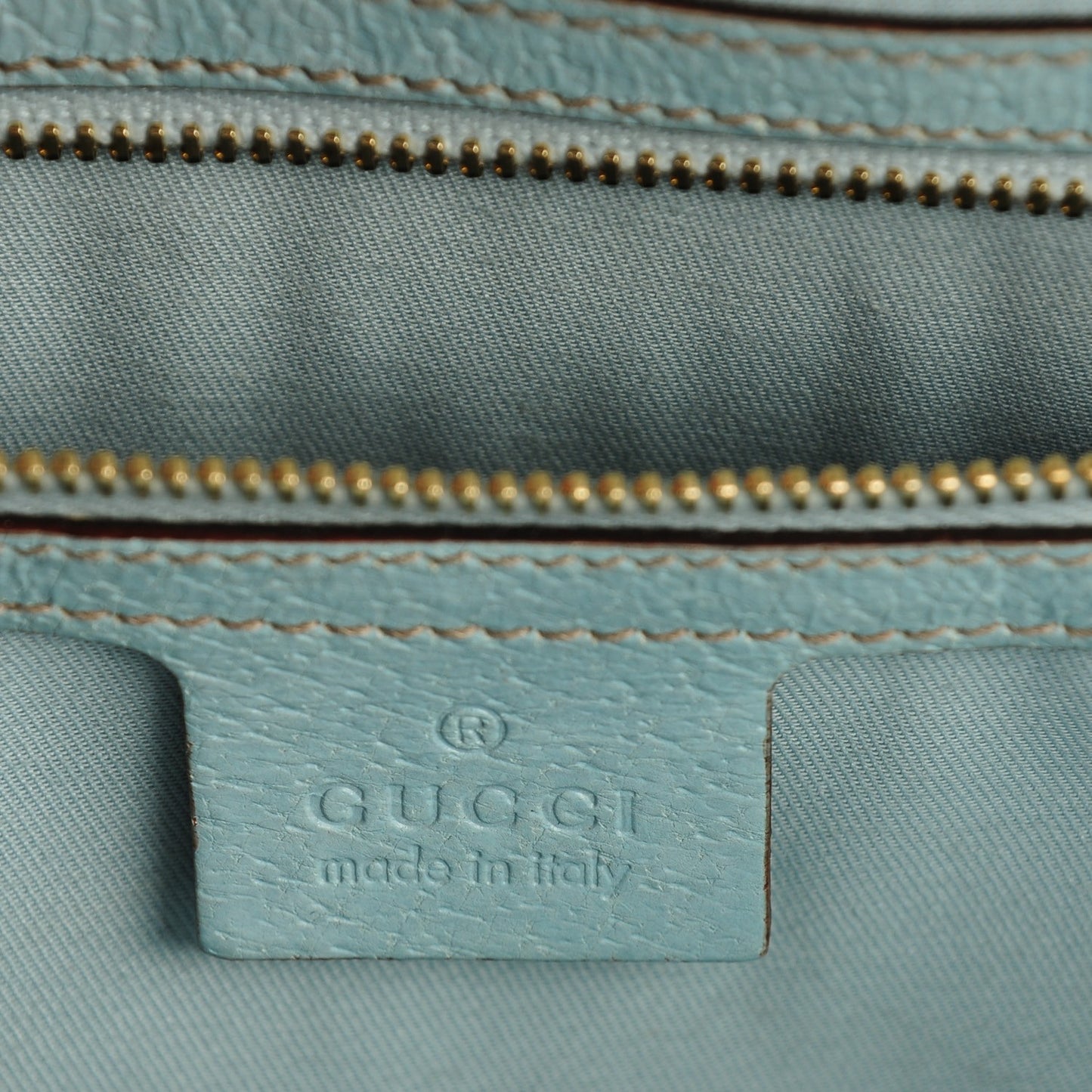 Monogram Tote Light Blue