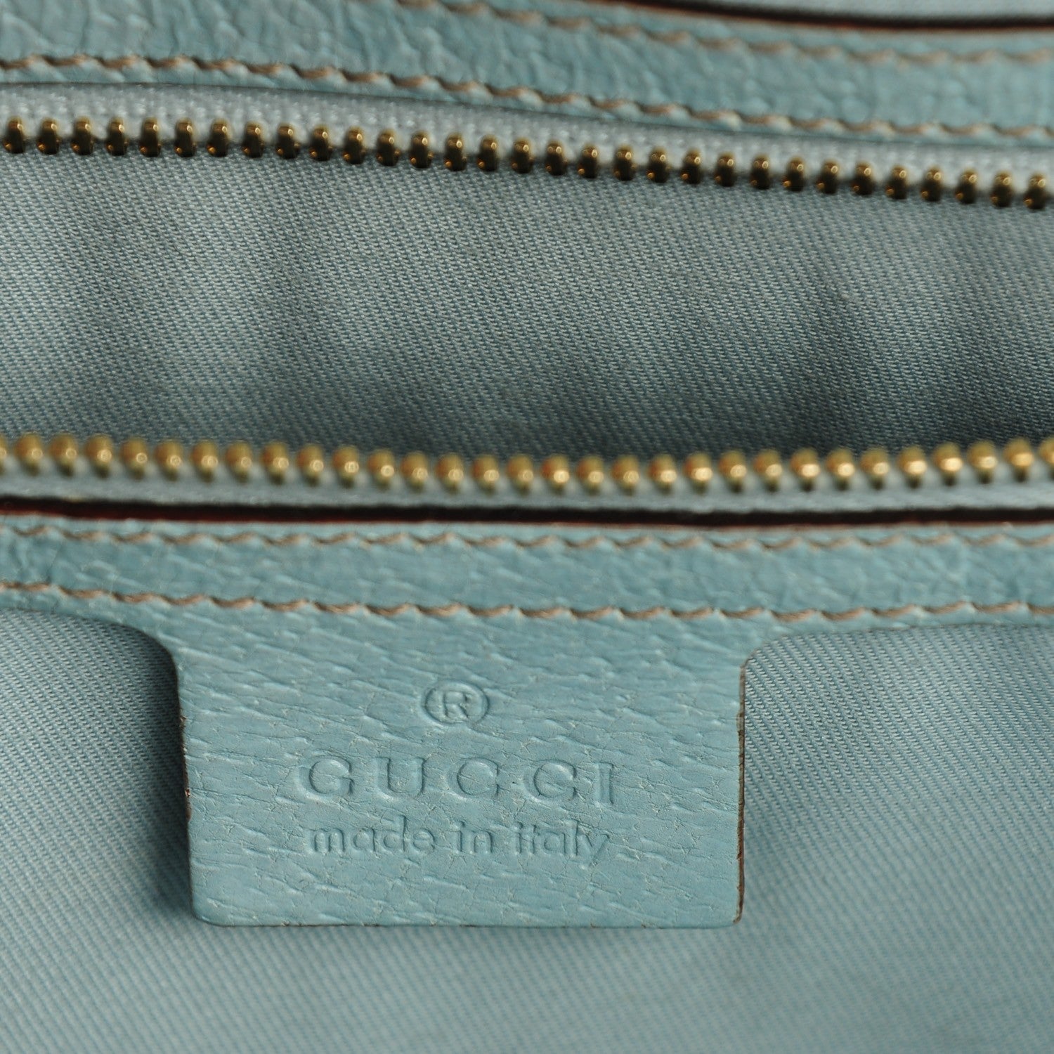 Gucci Monogram Tote Light Blue 6 of 7