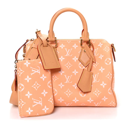 Louis Vuitton Calfskin Monogram Speedy P9 Bandouliere 25 Summer Peach 3 of 11