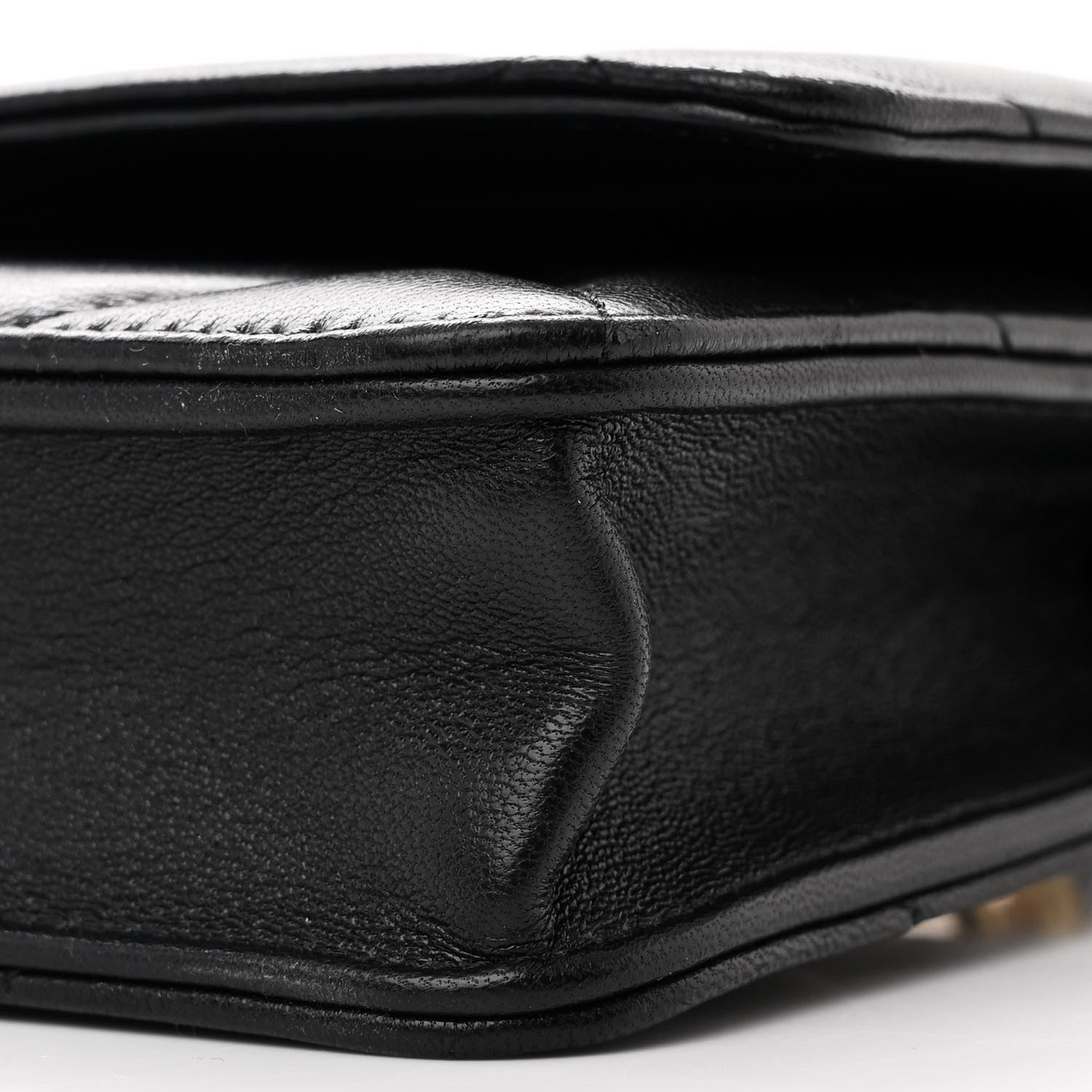 Chanel Lambskin Quilted Chanel 19 Wallet On Chain WOC Black 11 of 13