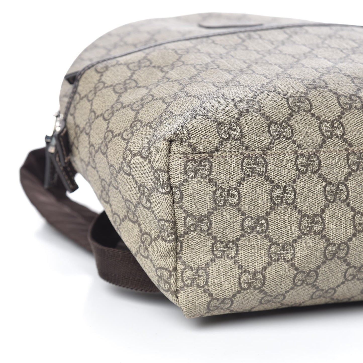 GG Supreme Monogram Margaux Calfskin Childrens Day Backpack Beige Ebony Cocoa Dark Chocolate