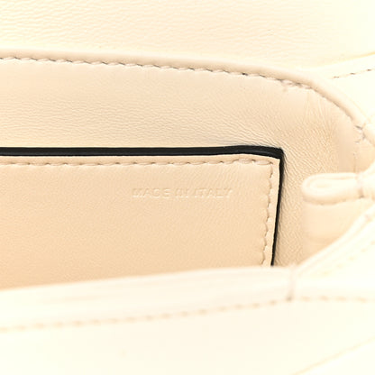 Valentino Garavani Nappa One Stud Chain Clutch Ivory 7 of 14