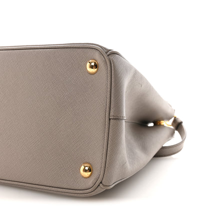 Prada Saffiano Lux Large Galleria Double Zip Tote Argilla 9 of 9
