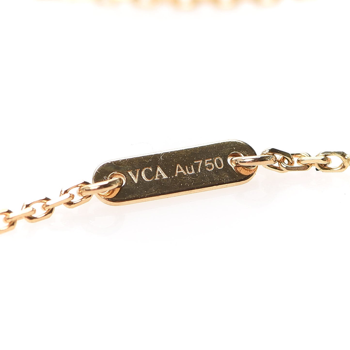 18K Yellow Gold Mother of Pearl Sweet Alhambra Butterfly Bracelet