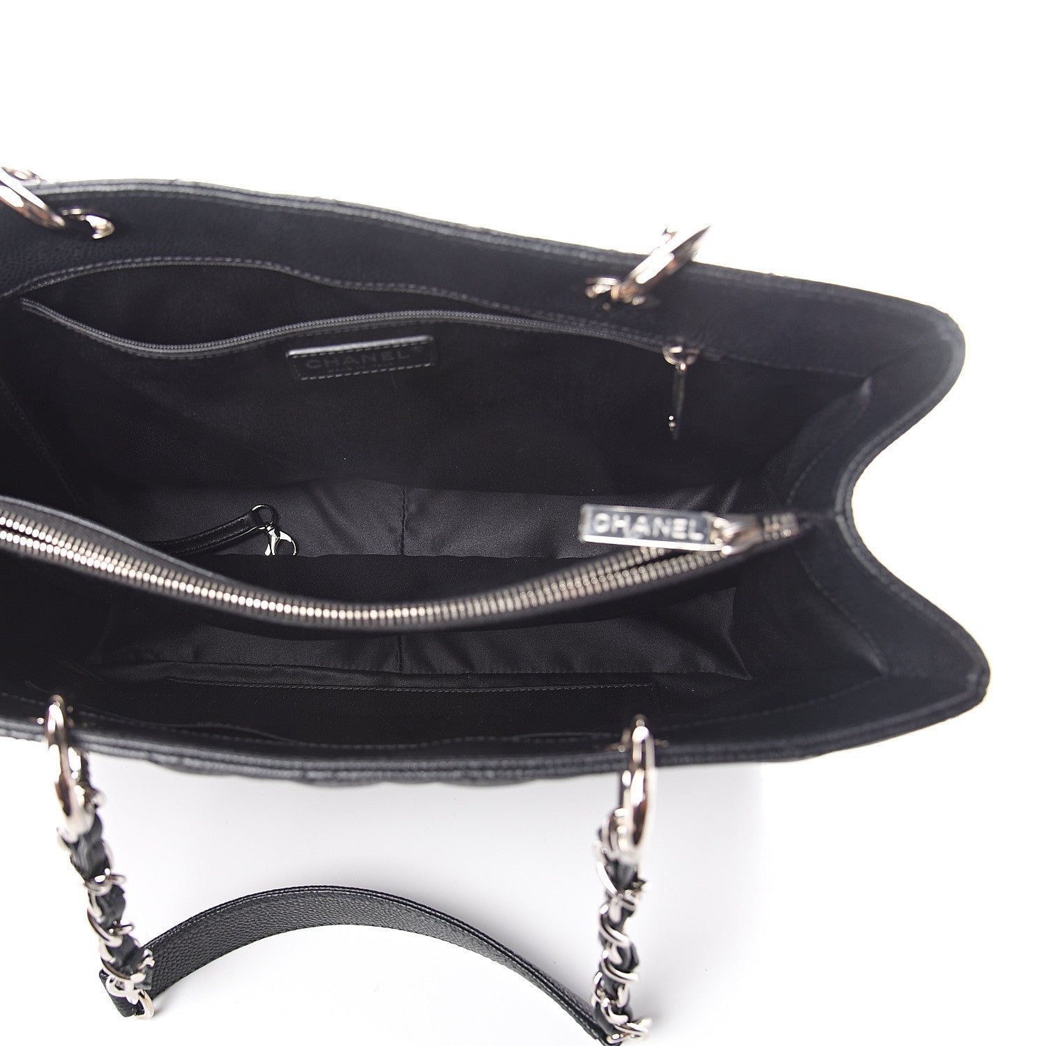 Chanel Caviar Quilted Grand Shopping Tote GST Black 4 of 9