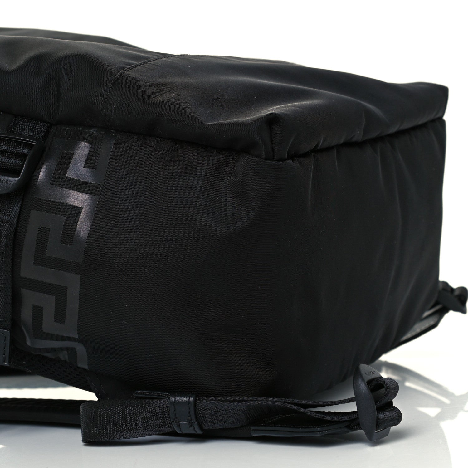 Versace Nylon La Greca Logo Backpack Black 6 of 13