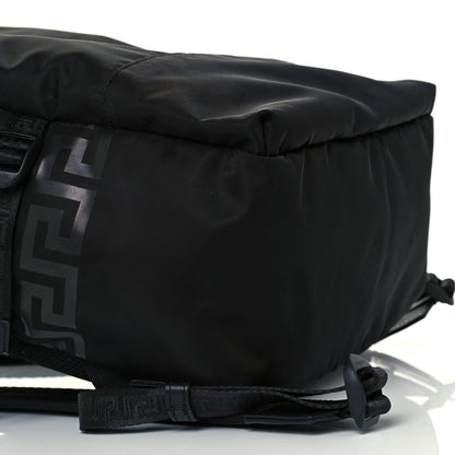 Versace Nylon La Greca Logo Backpack Black 6 of 13