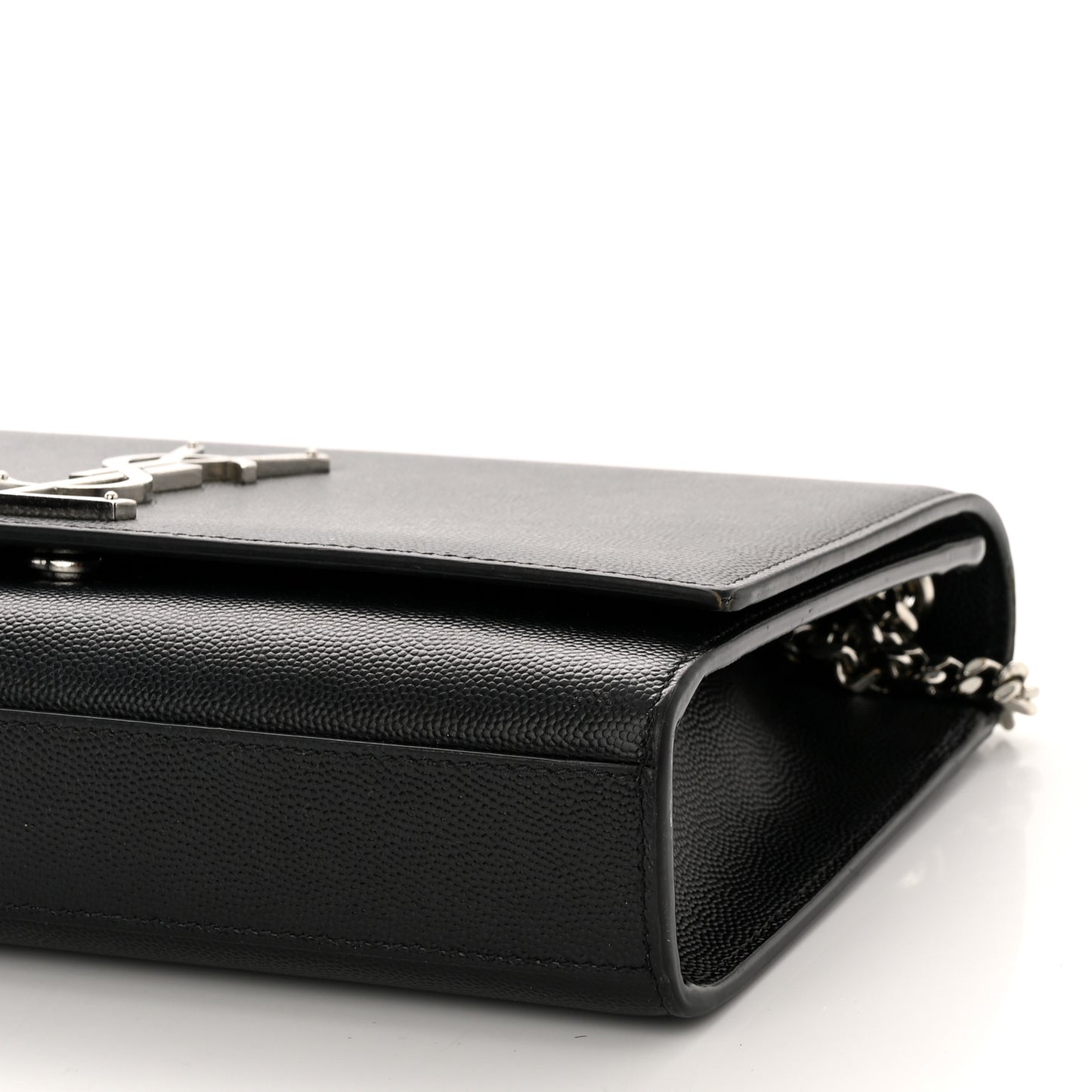 Grain De Poudre Medium Classic Monogram Kate Satchel Black