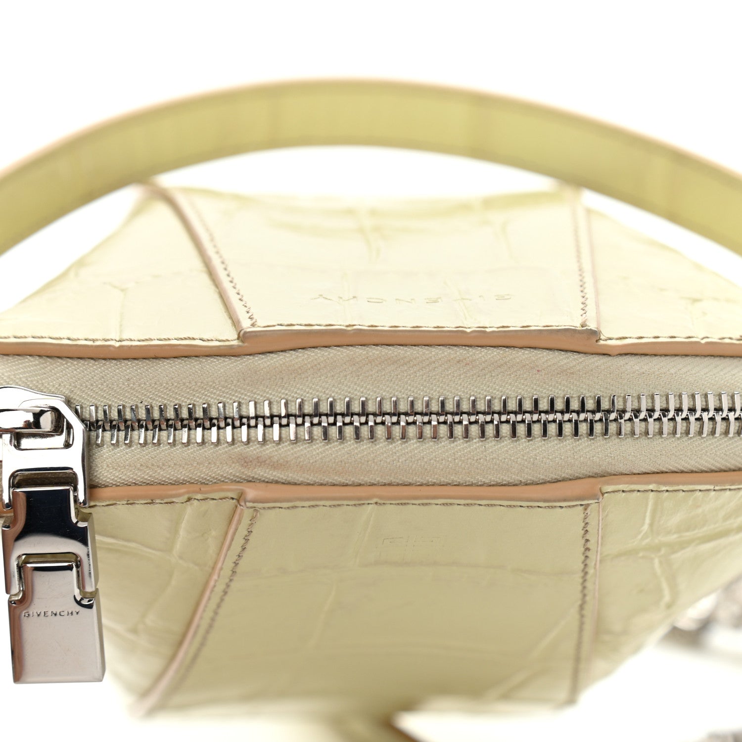 Givenchy Calfskin Crocodile Embossed Mini Vertical Antigona Natural 11 of 11