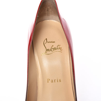 Christian Louboutin Patent Degrade Decollete 100 Pumps 37 Black Red 9 of 15