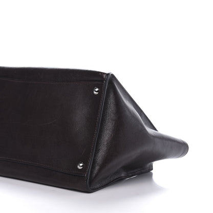 Prada Glace Calf Twin Pocket Tote Black 7 of 16