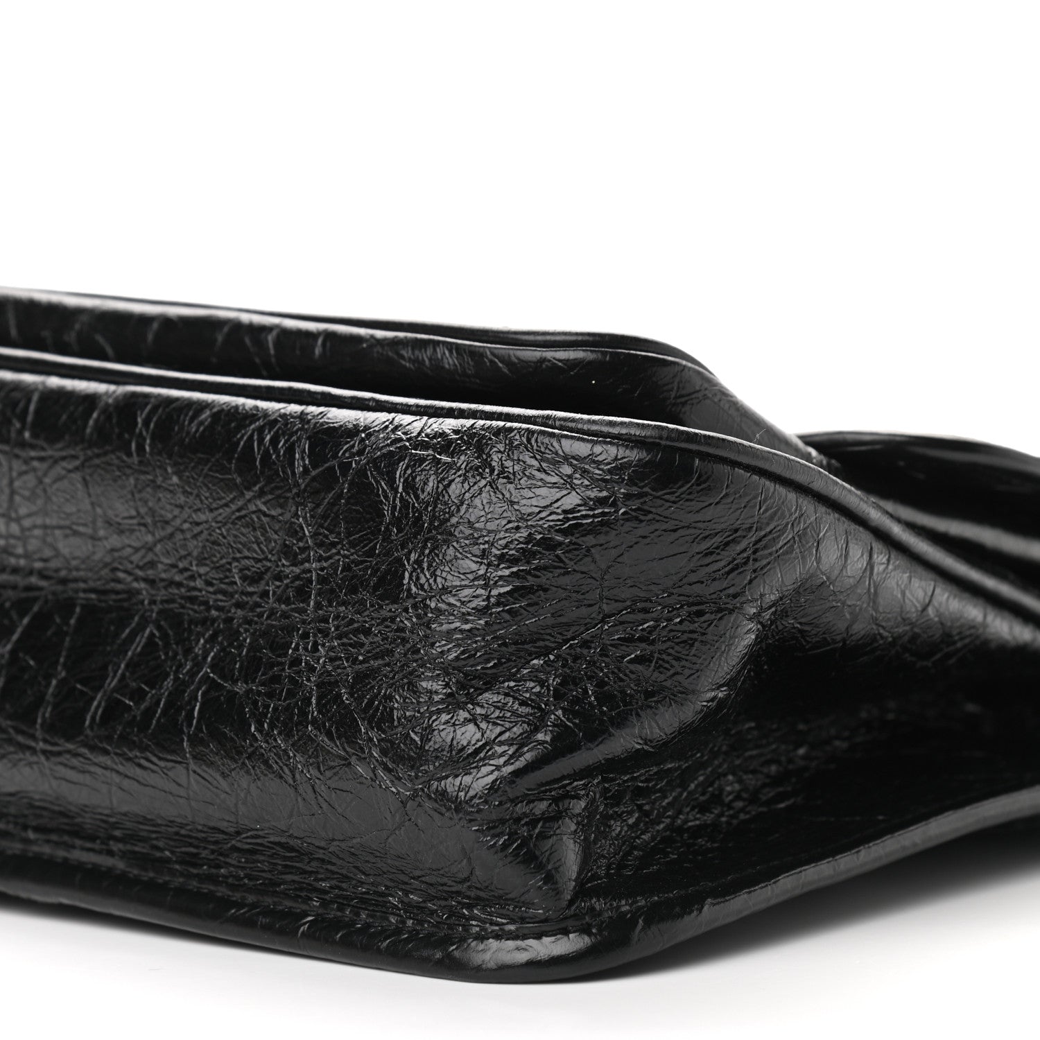 Saint Laurent Crinkled Calfskin Matelasse Monogram Medium Niki Chain Satchel Black 9 of 9