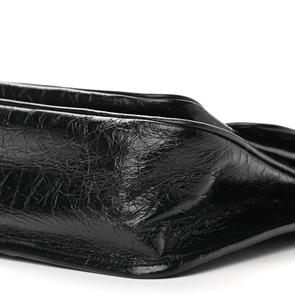 Saint Laurent Crinkled Calfskin Matelasse Monogram Medium Niki Chain Satchel Black 9 of 9