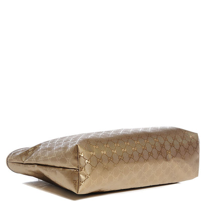Gucci Imprime Monogram Medium Zippered Shopping Tote Champagne 4 of 8