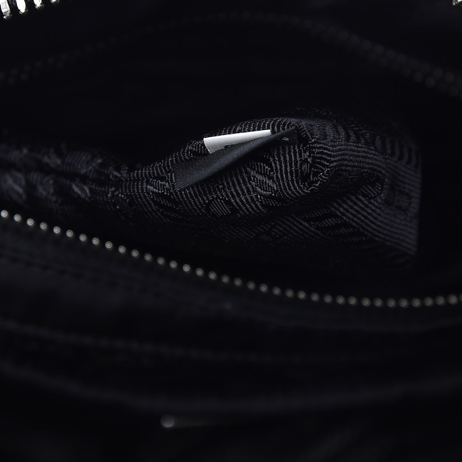 Prada Nylon Tessuto Quilted Bowler Black 8 of 10