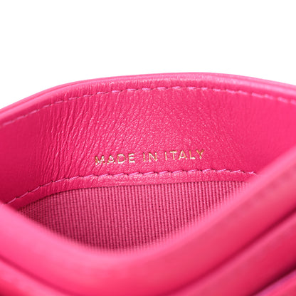 Chanel Aged Calfskin Quilted Reissue Card Holder Fuchsia 7 of 10