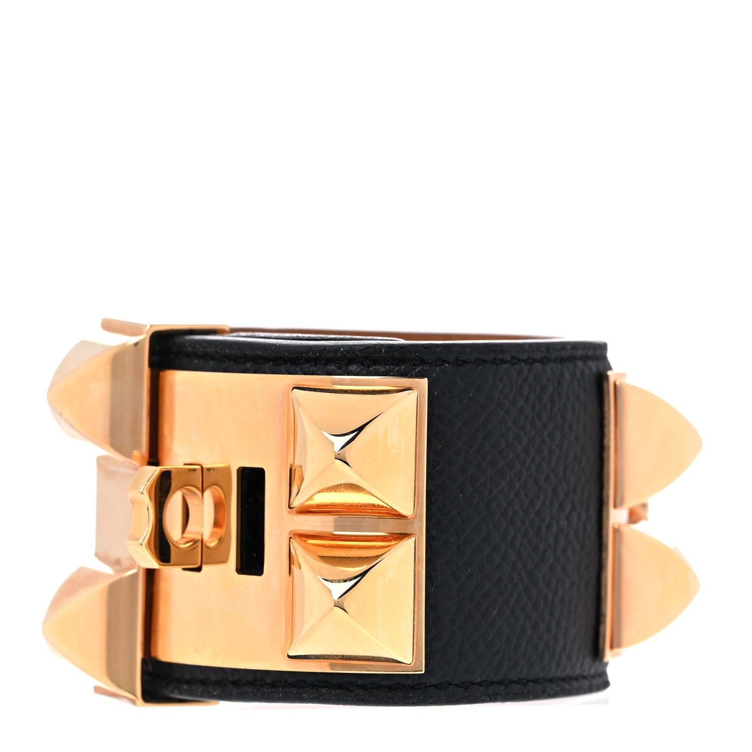 Hermes Epsom Collier de Chien CDC Bracelet S Black 3 of 9