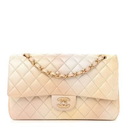 Chanel Metallic Goatskin Quilted Ombre Medium Double Flap Gold 1 of 12