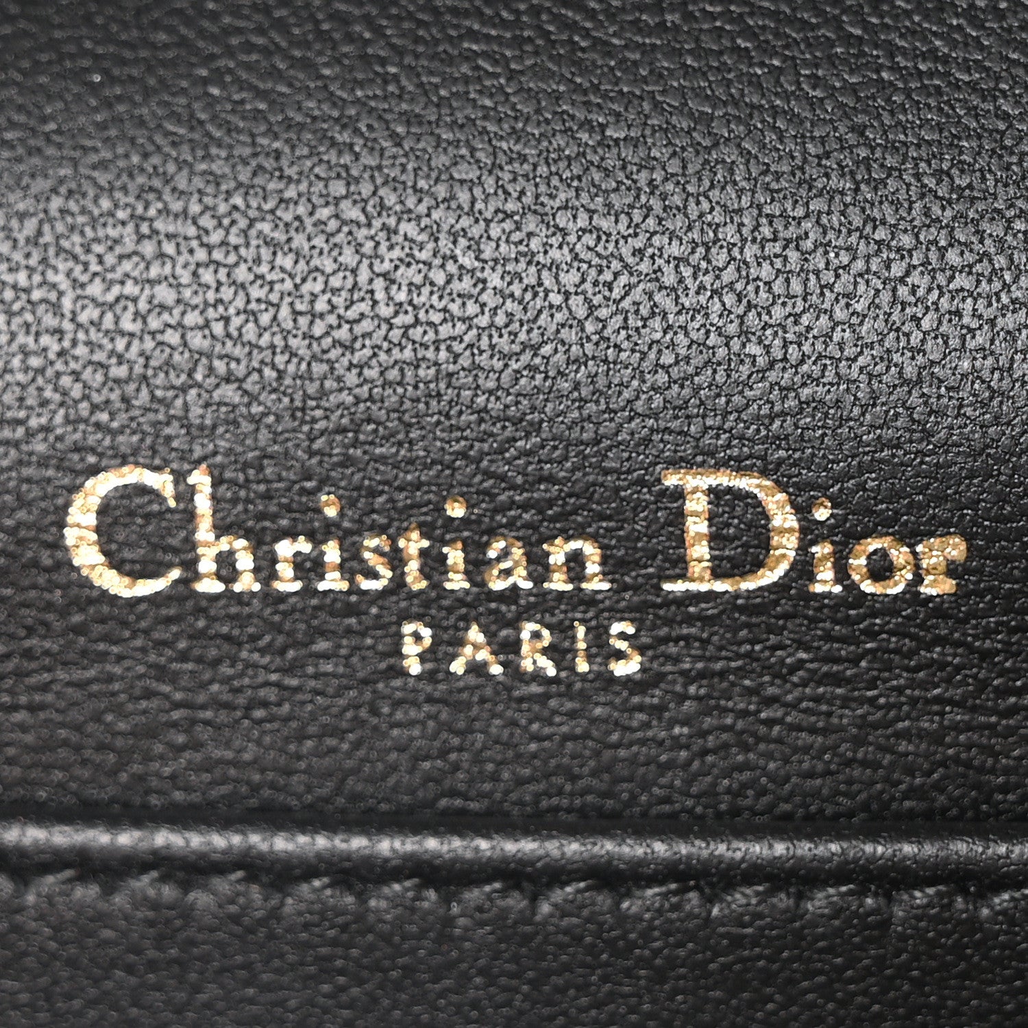 Christian Dior Lambskin Cannage Lady Dior Chain Pouch Black 6 of 10