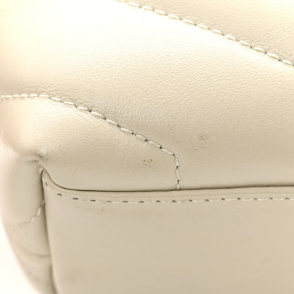 Saint Laurent Calfskin Y Quilted Monogram Small Loulou Chain Satchel Crema Soft 11 of 13