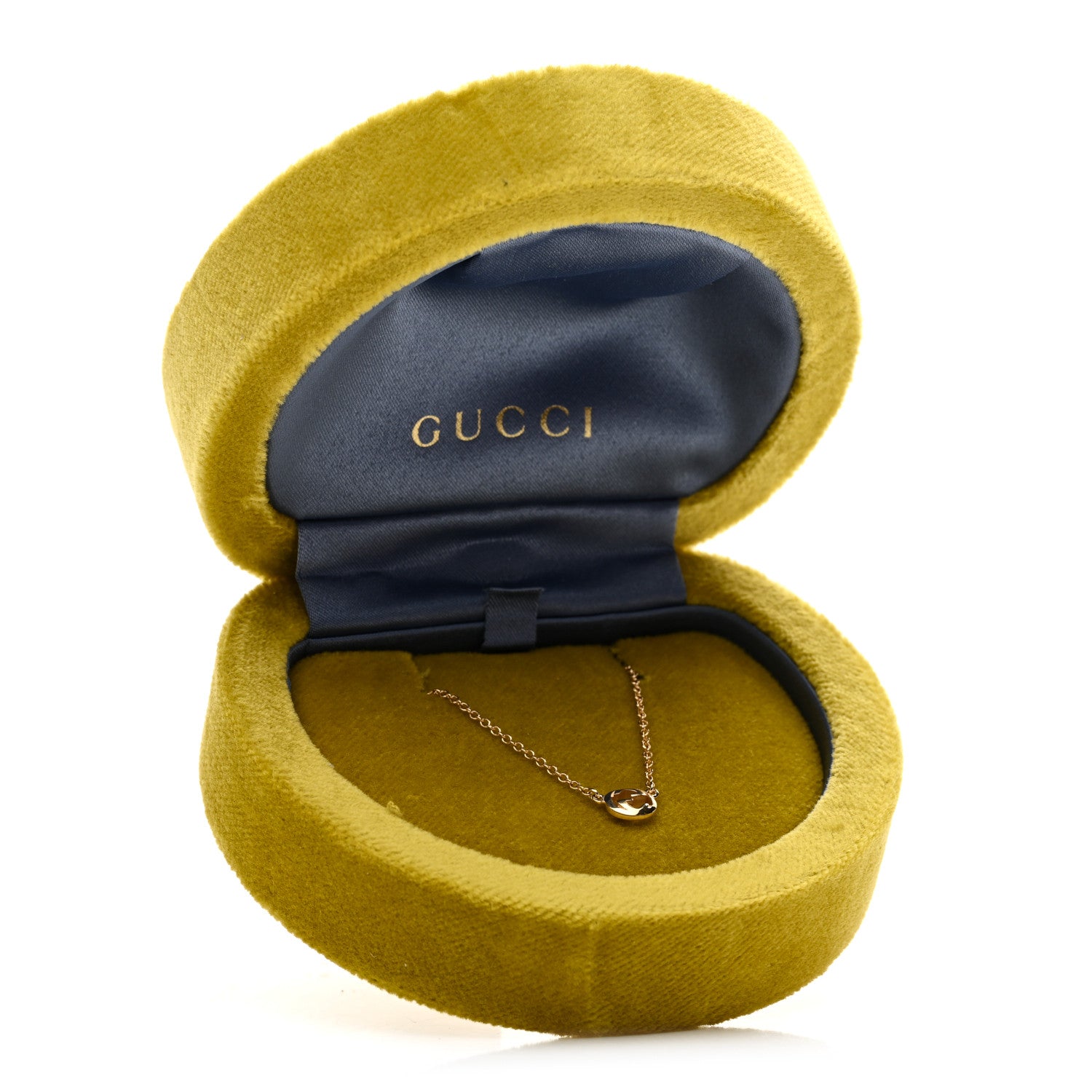 Gucci 18K Yellow Gold Interlocking Pendant Necklace 6 of 6