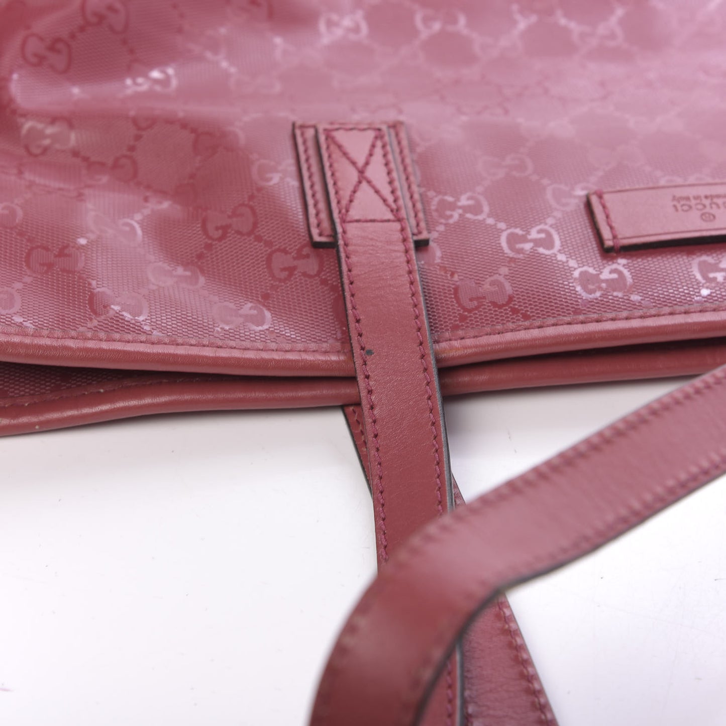 Imprime Monogram Large Zippered Shopping Tote Rose Blush