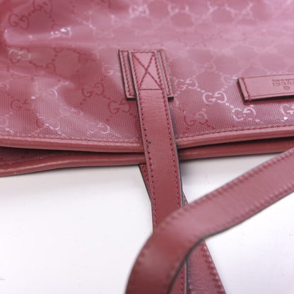 Gucci Imprime Monogram Large Zippered Shopping Tote Rose Blush 8 of 11